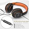 Wireless-Headphones-Over-Ear-WorWoder-50-Hrs-Playtime-Bluetooth-Headphones-Foldable-Hi-Fi-Stereo-Soft-Earmuffs-Light-Weight-Built-in-HD-Mic--Wired-Mode-for-Cellphone-PC-TV-Black-Orange WorWoder Wireless Headphones Over Ear, 80 Hours Playtime Bluetooth Headphones, Hi-Fi Stereo Sound with Microphone…