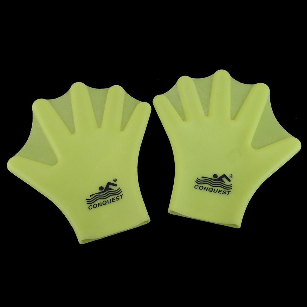 forfar Beautyrain Finger Fins Gloves Hand Swimming Frog Training 