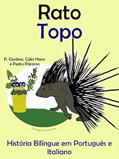 Livro História Bilíngue em Português e Italiano: Rato — Topo (Série "Animais e vasos")