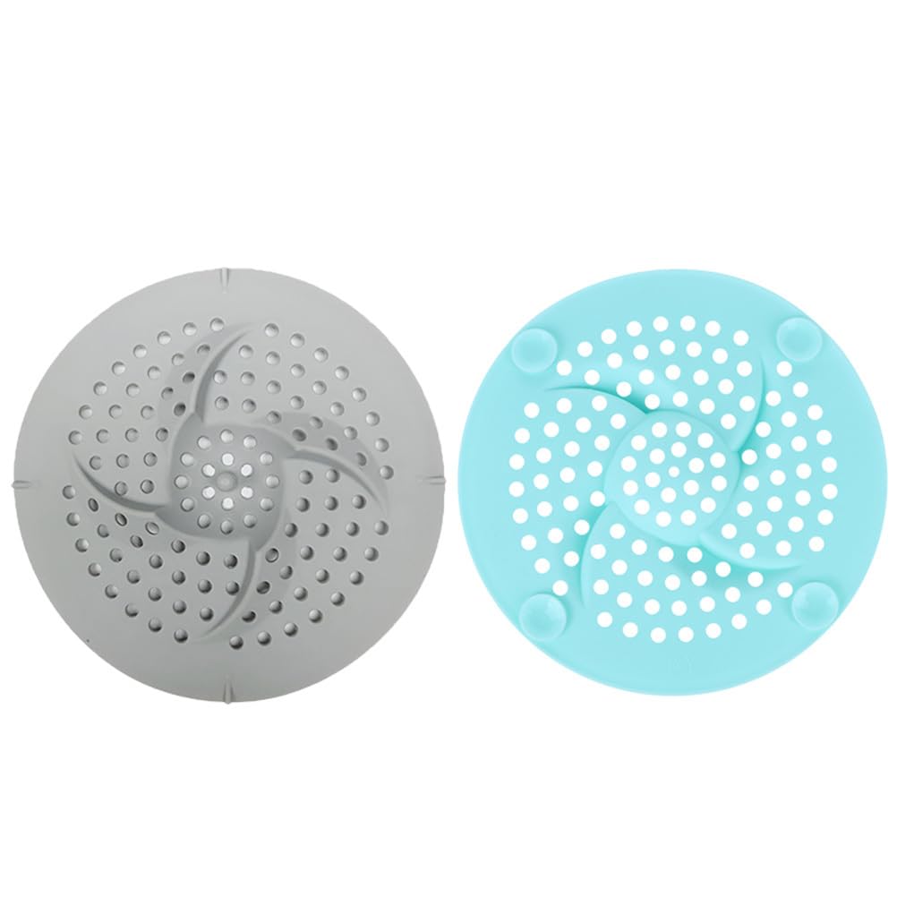 Homoyoyo 2pcs Silicone Floor Drain Filter Sink Strainer Kitchen Sink Stop Drain Stopper Silicone Sink Cover Sink Plug Kitchen Accessories Hair Supplies Silica Gel