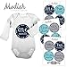12 Monthly Baby Stickers, Baby Boy, Baby Belly Stickers, Baby Month Stickers, First Year Stickers Months 1-12, Arrows, Tribal, Navy, Blue, Teal, Aqua, Gray, Grey, Boy