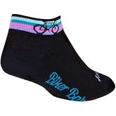 SockGuy Women's 2in BikerBabe Cycling/Running Socks (BikerBabe - S/M)
