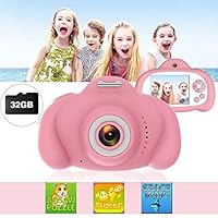 Kids Camera, for Children, Eight-Megapixel Kids Camera Before & After, Kids Camera That Can Record 720P HD Video Before & After，2.4" IPS Screen for Kids Camera