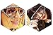 WOWSUM Oversize Fashion Pearl Sunglasses for Women Inspired Brand Designer (red)