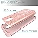 LeYi Samsung Galaxy J3 Orbit case,Galaxy J3 (2018 Release)/Express Prime 3/J3 Star/J3 Achieve/Amp Prime 3 case with Tempered Glass Screen Protector for Women Girls, Glitter Phone case for J3 3rd gen