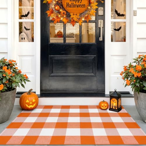 IOHOUZE Buffalo Plaid Door Mat