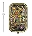 Ivenf Antique Bronze Castle & Flower Square Vintage Compact Purse Mirror, Christmas Gift