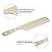 Anself Stainless Steel Hair Comb Hairdressing Steel Comb Hair Cutting Metal Comb Long Handle (Black)