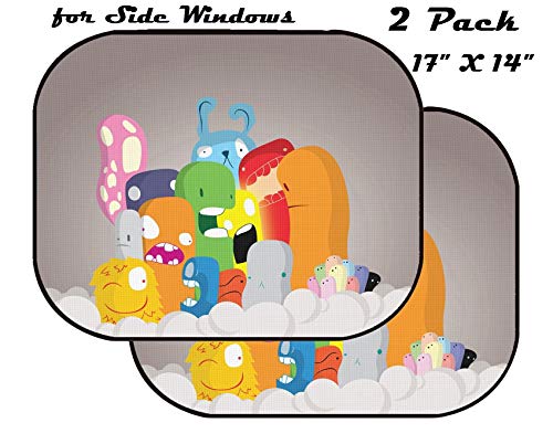 image for MSD Car Sun Shade for Side Window - UV Protector for Baby and Pet - Bl
