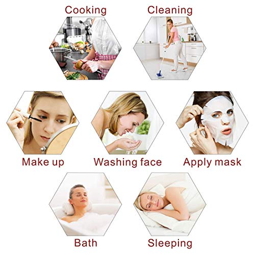 Microfiber Shower Cap Bath Cap - Shower Bonnet Designed for Women and Girls Waterproof Caps Reusable Double Layer Bath Accessories (3 Pack)