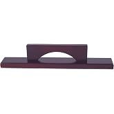 Hathaway Shuffleboard Table Brush &ndash; Hardwood Handle with Soft Felt Base &ndash; Quick and Easy Excess Wax Removal Tool &ndash; Essential Shuffleboard Accessories for Playfield Maintenance &ndash; Dark Cherry Finish