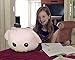 3 in 1 Pig Piggy Emoji Pillow iPad Holder Backpack Travel Neck Pillow Smiley Emoticon Cushion Stuffed Soft Plush Toy (3in1 PIGGY)
