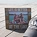 Pavilion Gift Company 67243 We People-Life is Better at the Lake Picture Frame, 5
