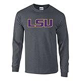 LSU Tigers Long Sleeve Tshirt Charcoal