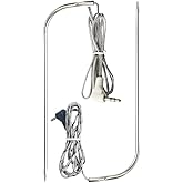 2 Pack Meat Probe Replacement for Traeger Grills, 3.5mm Plug, BAC329 BAC289 | 2 Different Meat Probes, High Accuracy, Waterproof Probe Tip, Temp Range Up to 500&deg;F, Stainless Steel, Plug &amp; Play
