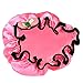 NKTM Girls Toddler Shower Cap, 2-Pack Cute Pink Shower Caps for Kids