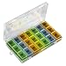 Pill Organizer Box with Snap Lids| 7-Day AM/PM | Detachable Compartments for Pills, Vitamin. (Large 8)