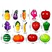 YIFAN 24Pcs Plastic Fruit Vegetable Kitchen Cutting Toy, Early Development and Education Toy for Baby Kids Children