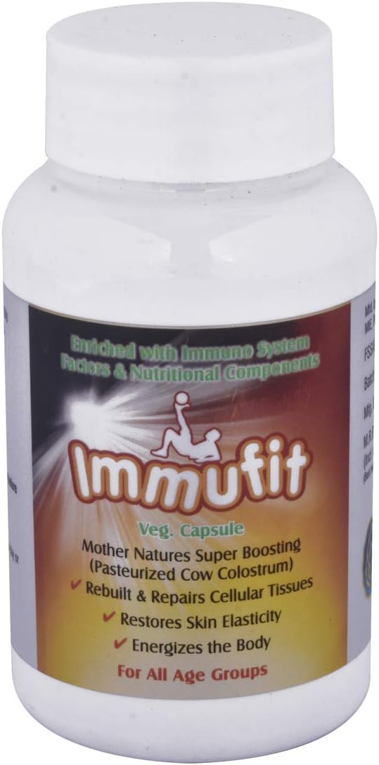 Medessentia- Pasteurized Cow Colostrum- Immufit- 100% Veg Capsules