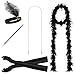 JustinCostume 1920s accessories Headband Necklace Gloves Cigarette Holder Boa C