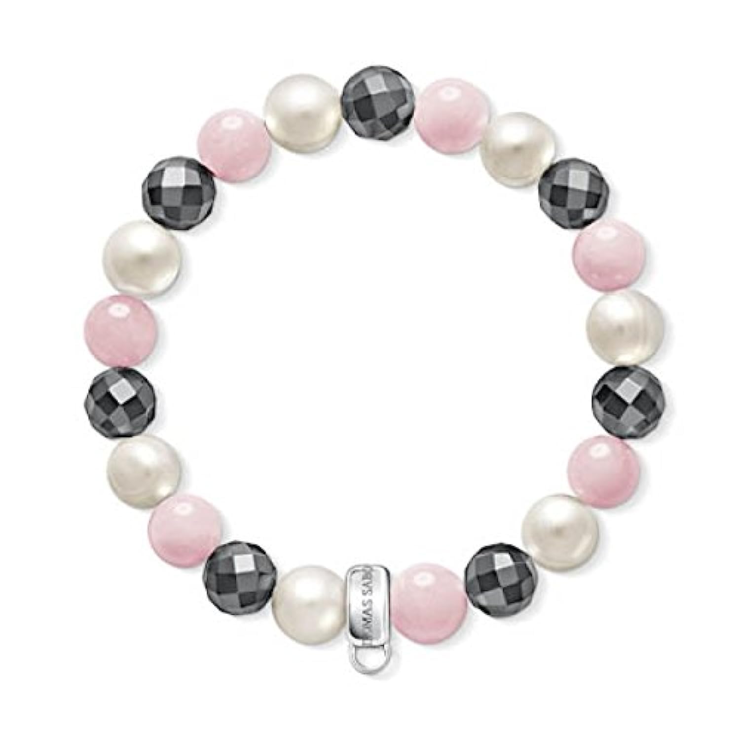 Thomas Sabo Charm Bracelet Pink, White, Gray 925 Sterling Silver X0188-581-7-L