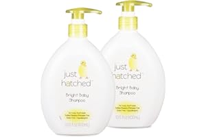 Just Hatched Bright Baby Shampoo Multi-Pack - Gentle Hair Cleanser, Loveable Yummy Fragrance, Great for Newborns, Hypoallergenic, Gluten Free, No Yucky Stuff & Harsh Ingredients, 13.5 fl oz (2 Pack)