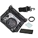 Tteoobl DSLR Underwater Universal Waterproof Housing Case Waterproof Camera Bag Designed for Outdoor / Underwater Activities, Compatible for Canon / Nikon / Fuji / Pentax / Samsung / SONY(Black)