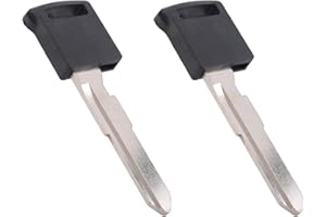 Cwmiibili 2X Smart Remote Emergency Key Entry Blank Blade Uncut Insert PG543K for SX-4 Grand Vitara 2006-2012 (Black)