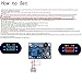 DC 12V Digital LCD Temperature Controller Heating Cooling Thermostat with Probe for Warehouse, Water Heaters, Ovens, Refrigerators Micro-Computer Control, Blue