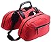 BINGPET Adjustable Dog Backpack for Hiking Camping Travel Pack Outdoor Accessory Saddlebag, Red M