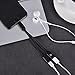 2 in 1 Lightning Adapter Splitter for iPhone X 8 8Plus 7 7Plus (Compatible with iOS 10-11), XMGHTU 2 in 1 Dual Lightning Charging Audio Headset Adapters, Support Calling Function & (Black　)