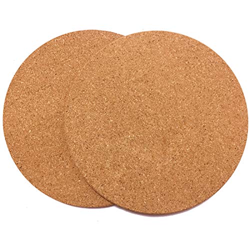 LAUCORK Cork Trivets Round, 8.66-Inch Each, Set of 2 (8.6)