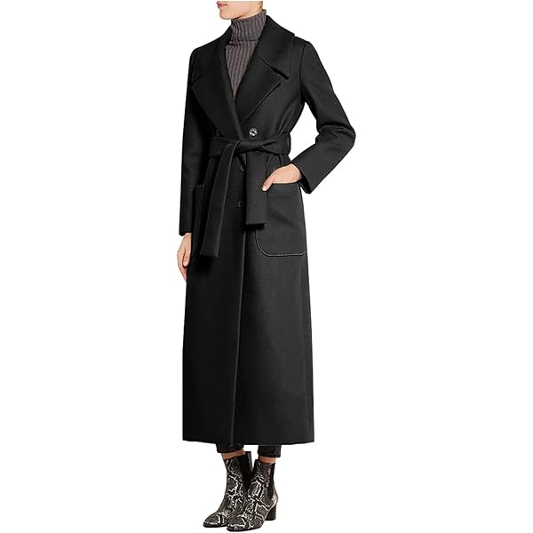 Amazon.com: Women's Charming Long Wool Trench Coat Winter