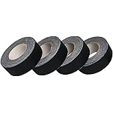 Mini Gaffers Tape 4 Pack, 1 Inch x 11 Yards Black Fabric Tape | Compact heavy duty gaffer tape with strong fabric backing, perfect for stage, photography, labeling and repairs.