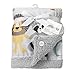 Lambs & Ivy Two of A Kind Multi Animals Blanket, Gray