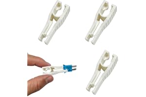 DUSCOKE 3PCS Car Fuse Puller Tool, Plastic Fuse Extractor Clip for Car Boat Mini Standard Blade Fuses Replacement, Universal Fuses Insertion Removal Tool Auto Maintenance Accessories (White)