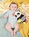 B. toys - B. baby Plush Panda Sensory Plush With Detachable Rattle & Teether Colors, Textures & Sounds Stuffed Animal For Babies, Toddlers 0 Months + Party Panda