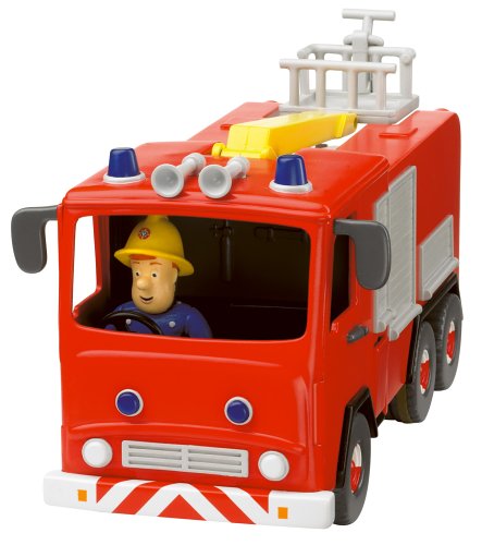 Fireman Sam Friction Fire Engine with Sam Figure