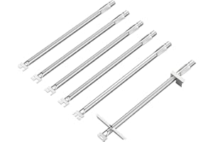 SafBbcue 67557 Grill Burner Tubes for Weber Summit 460 470 Gas Grills, Replacement for Weber Summit Burner Tubes, 6 Pack