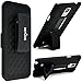HOTCOOL Samsung Galaxy Note 4 Holster Case - Slim Hard Shell Holster Combo With Kickstand & Belt Clip 2014rnb Case For 2014 Samsung Galaxy Note 4 Smartphone, Black