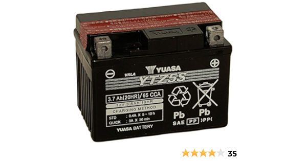 Amazon Com Yuasa Yuam62tz5 Ytz5s Factory Activated Battery Automotive