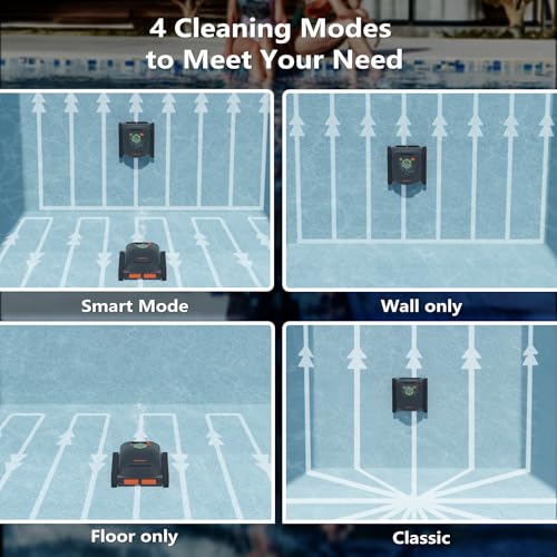 (2026 Upgrade) CoasTeering Pool Vacuum Robot with 210 Min Runtime, Smart Navigation, Wall & Waterline Cleaning, Cordless Robotic Pool Cleaner for Ingrounds & Above Ground Pools up to 3229 Sq.ft