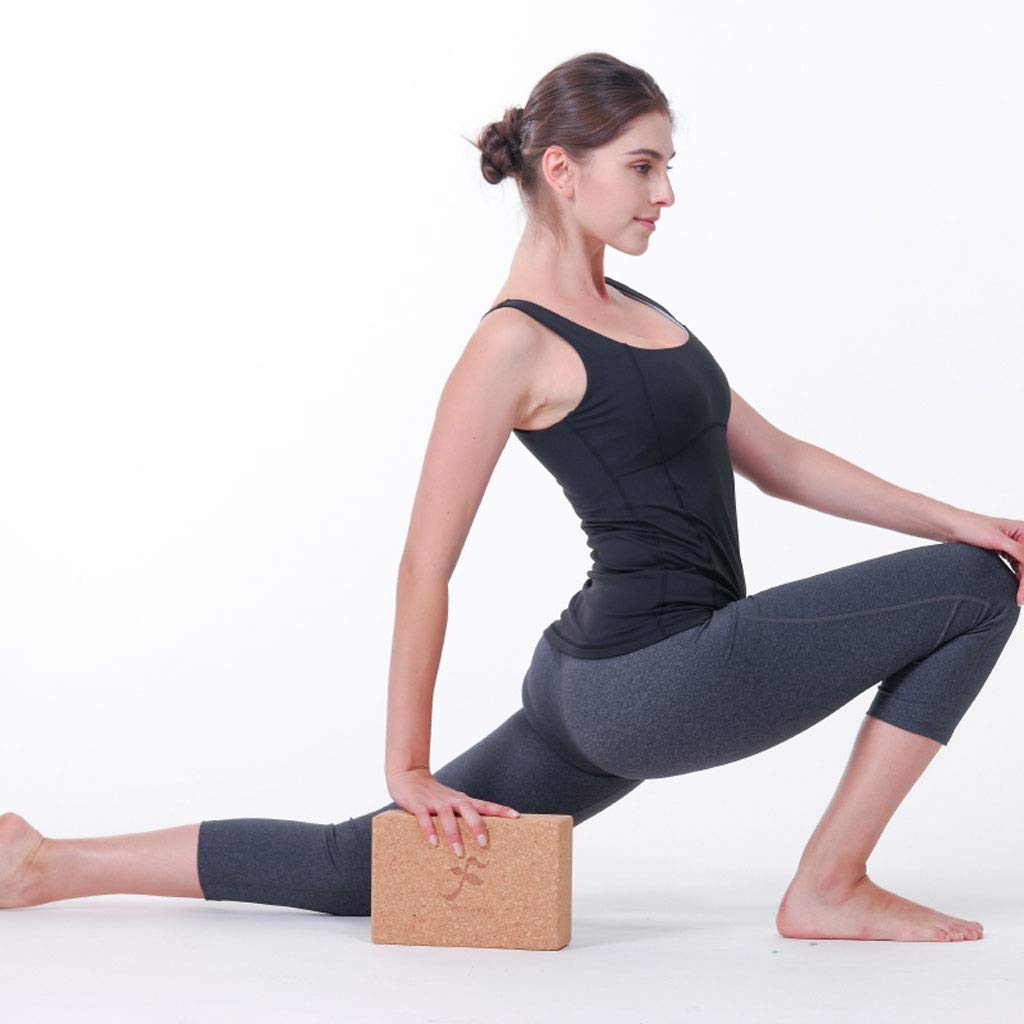 Amazon.com: Bloques de yoga de corcho de roble natural de ...