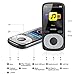 Wiwoo 8GB MP3/MP4 Player with FM Radio/Voice Recorder, with Independent Lock & Volume Control,Expandable Up to 64GB,Long Playing time(Black)