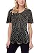 VIJIV Women's 1920s Vintage Beaded Tops Art Deco Scalloped Hem Embellished Sparkly Dressy Sequins Shirt Blouse Tunic Party Black Gold