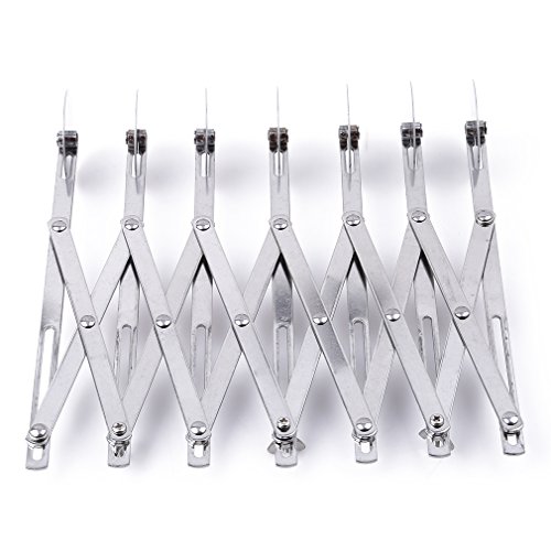 GUAngqi Pizza Wheel Dough Divider Stainless Steel Slicer Retractable Blade Grip,7Wheels