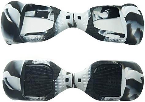 Self Balancing 2 Wheel Scooter Skin Case Wrap Cover For 6.5" Shock absorbs And Protects Board (Camo White)