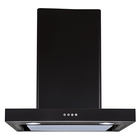 Elica Deep Silent Chimney with EDS3 Technology (Spot NG EDS LTW PB LED, Black)