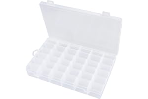 Beoccudo Tackle Box Organizer Box Bead Storage Plastic Organizer Bead Box 3600 Tackle Box Bead Containers for Organizing