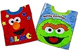 Sesame Street Elmo Baby Bibs- 2 Piece Pack (Blue)